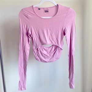 Gymshark Long Sleeve Crop Top (S)